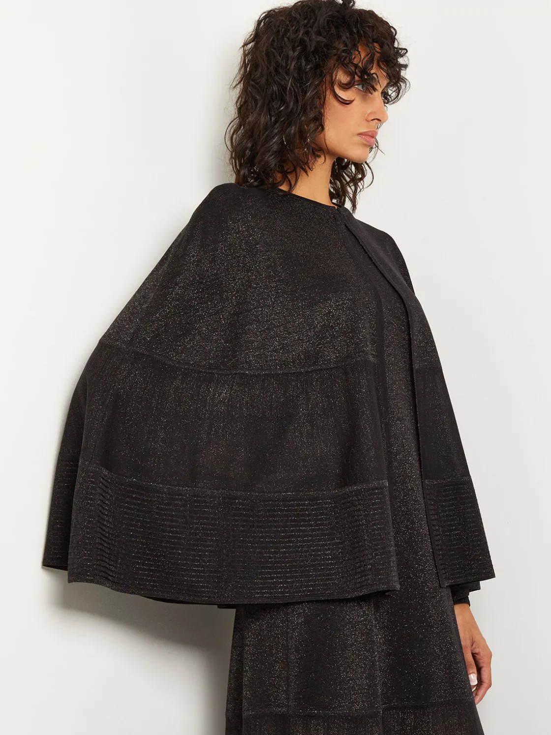 Misook Shimmer Knit Cape* Jackets & Coats